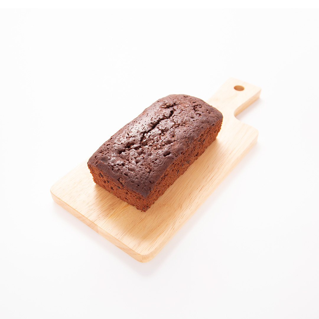ベイクドケーキ（濃厚チョコチップ）盛り付け