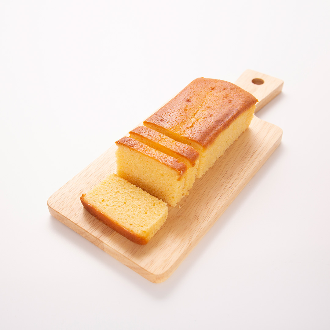 ベイクドケーキ（瀬戸内レモン）盛り付け